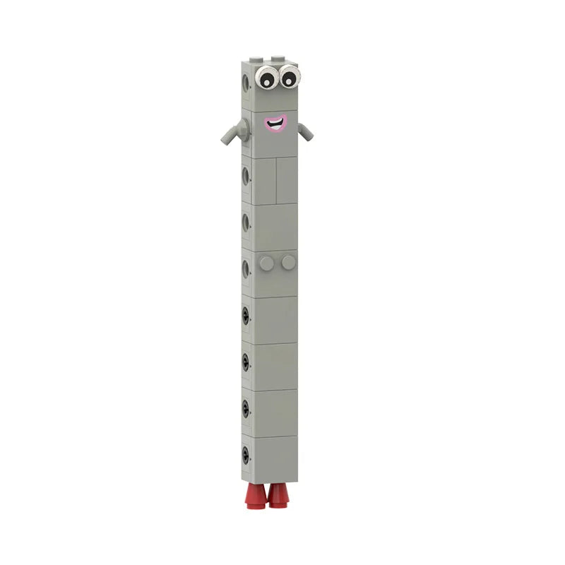 10 in 1 number block figurine Cartoon Anime Number Building Blocks Figures Dolls Toys 6 Small Square People Game Model