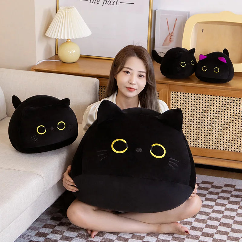 Plush Black Cat Stuffed Toy 9-70cm