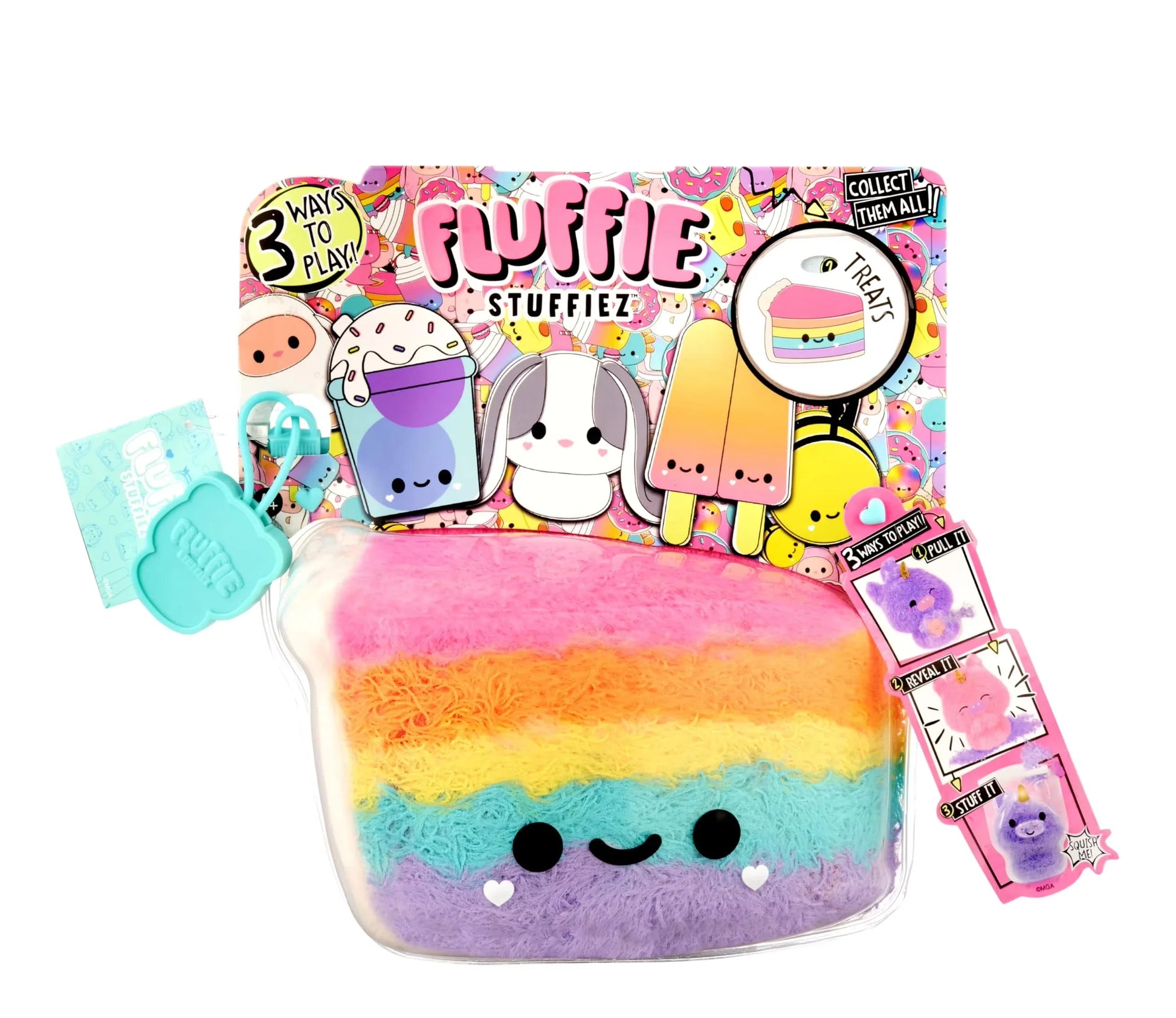 Plush Fluffie Stuffiez Collectible Stuffed Toy Purple