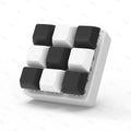 Keyboard Fidget Keychain Switch Tester Stress Toy Black White