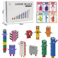 10 in 1 number block figurine Cartoon Anime Number Building Blocks Figures Dolls Toys 6 Small Square People Game Model