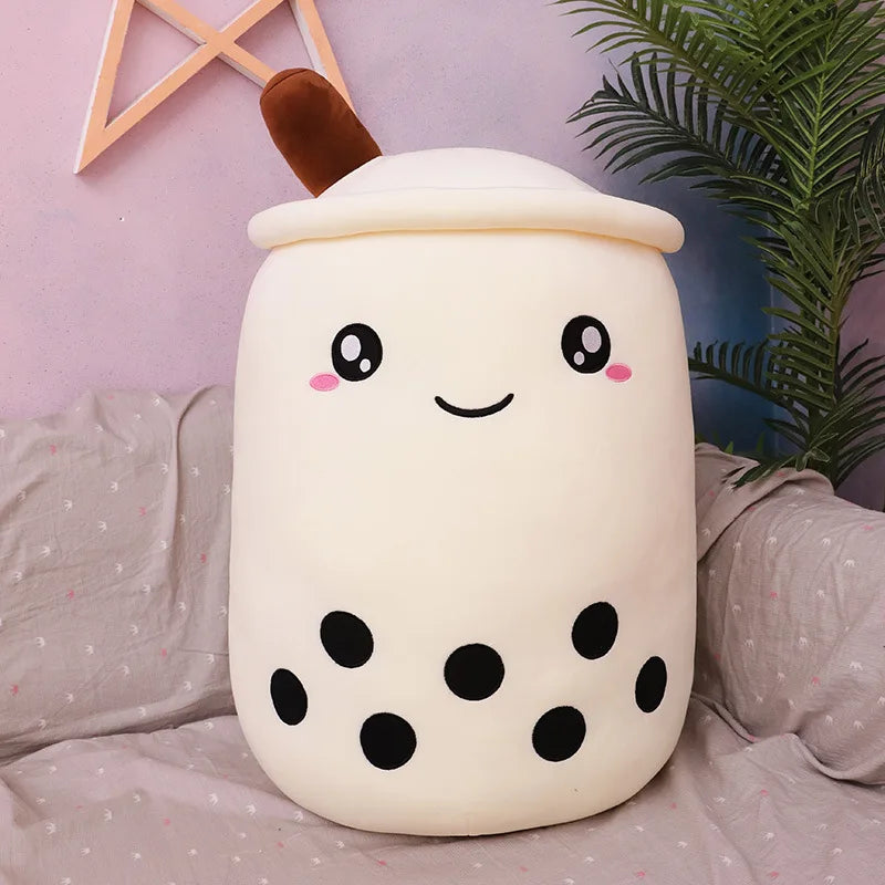 Plush Boba Bubble Tea Stuffed Toy - 25cm D