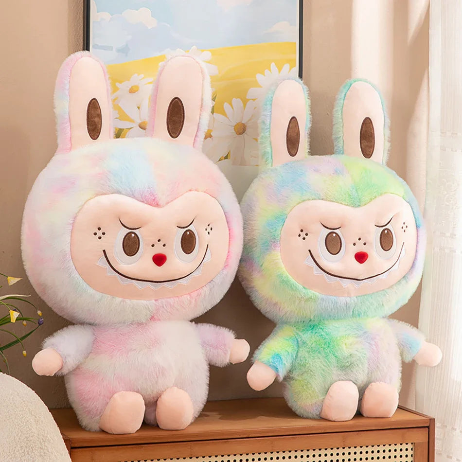 Plush Labubu Stuffed Toy & Labubu Exciting Macaron Pendant - 35cm