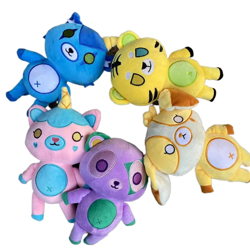 Plush Rainbow Teddy Lunar Funneh Stuffed Toy - 25CM 5pcs 25CM