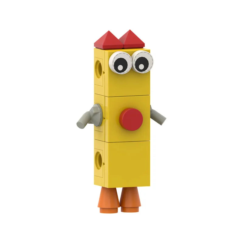 10 in 1 number block figurine Cartoon Anime Number Building Blocks Figures Dolls Toys 6 Small Square People Game Model