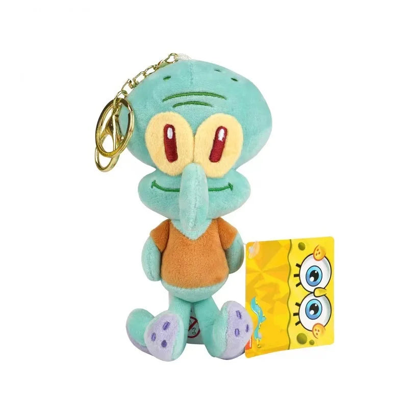 Plush SpongeBob Patrick Star Gary Squidward Tentacles Stuffed Keychain Pendant - 12cm 5-13.5cm