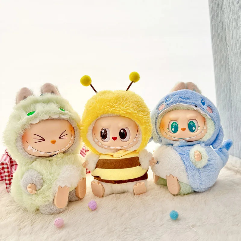 Clothes For Labubu Doll Bee Dinosaur Shark Accessories - 15-17cm
