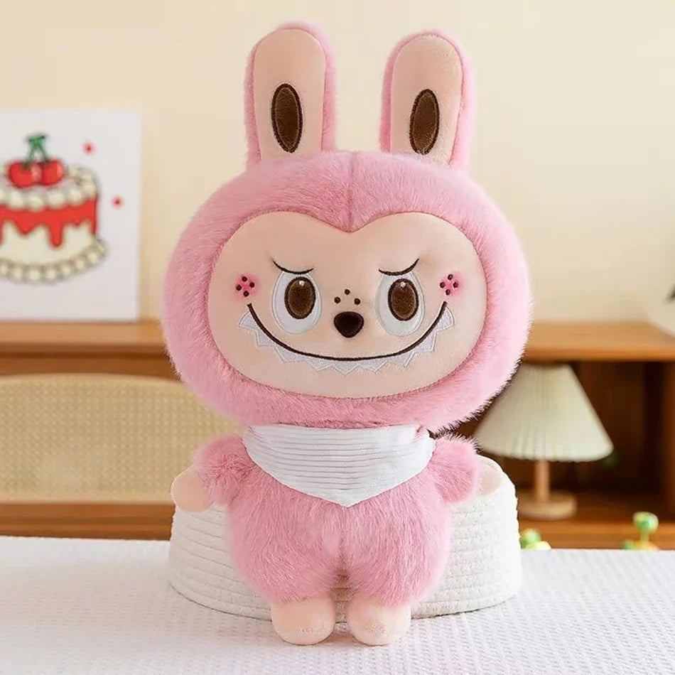 Plush Labubu Stuffed Toy & Labubu Exciting Macaron Pendant - 35cm