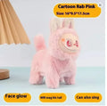 Labubu Electric Dog – Singing Plush Toy with Glowing Face & Wagging Tail (16cm)
