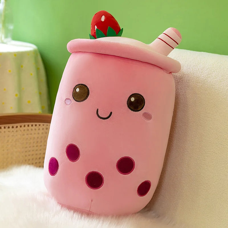 Plush Boba Bubble Tea Stuffed Toy - 25cm O