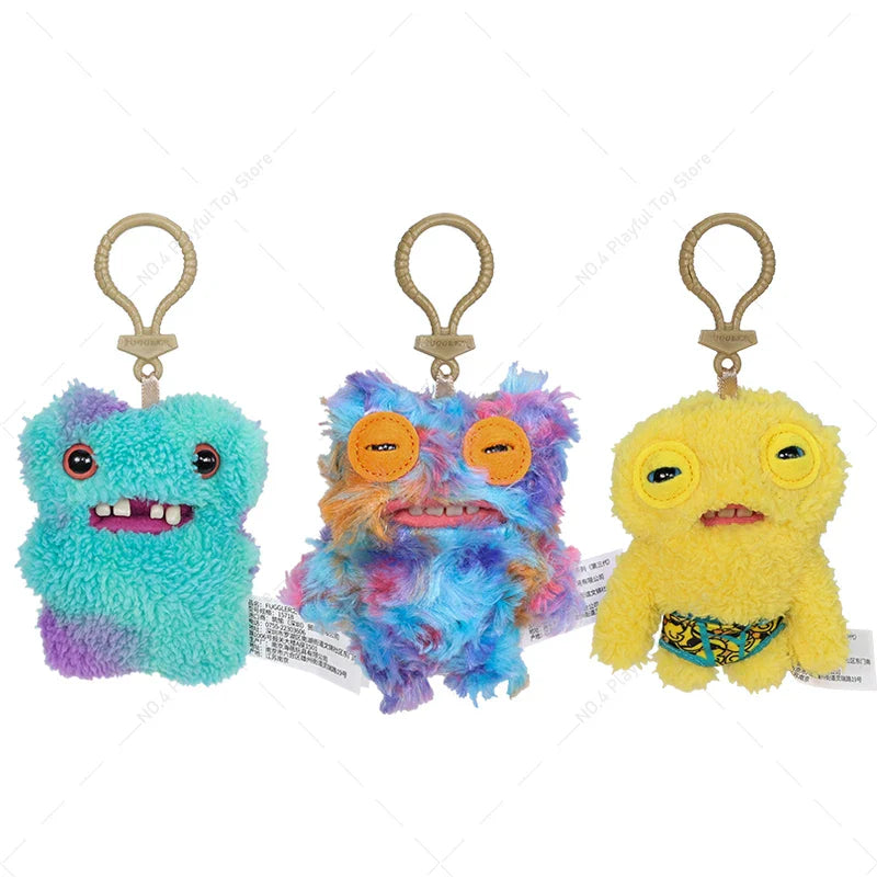 Plush Fuggler Ugly Monsters Teeth Plush Keychain Pendant Toy 3pcs 4