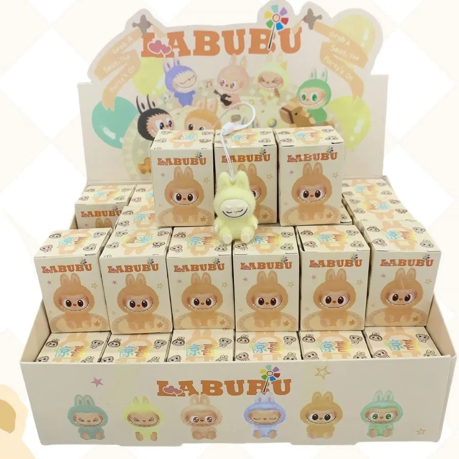 Labubu Keychain Pendant Three-Dimensional Beige