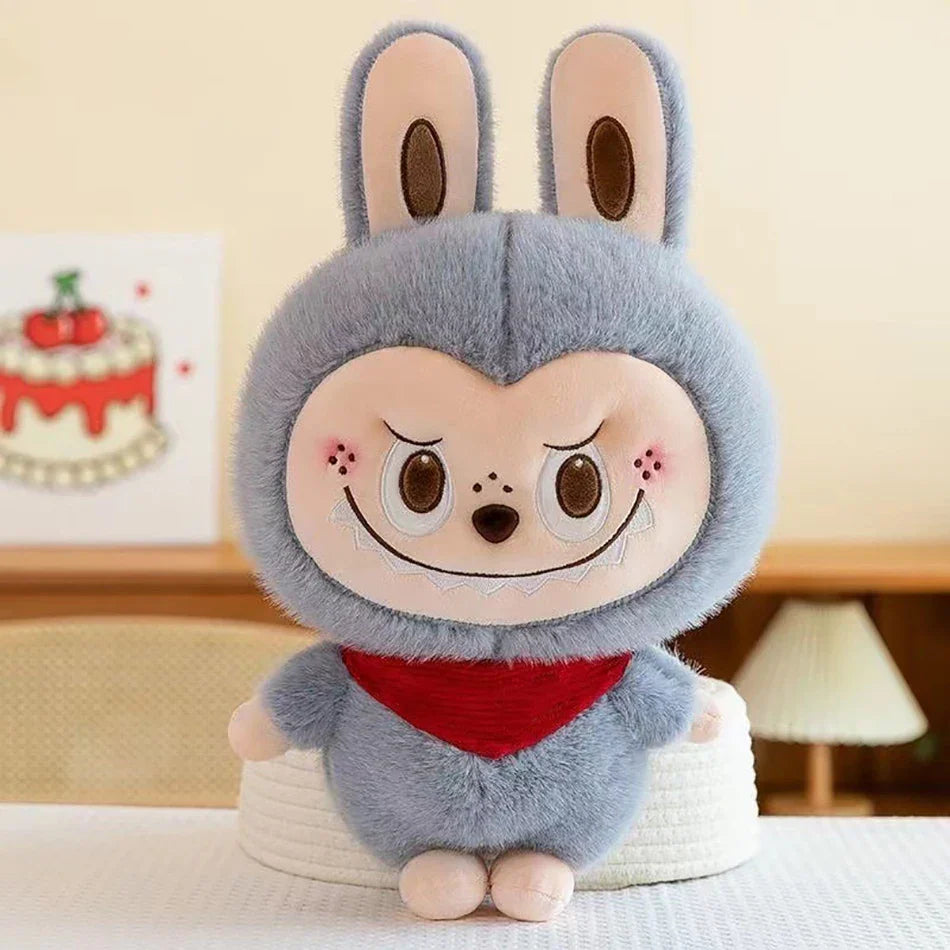 Plush Labubu Stuffed Toy & Labubu Exciting Macaron Pendant - 35cm