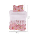 Mini Doll's Accessories Set For Labubu Doll Bed+Quilt+Pillow Pajamas Sleeping Bag Dollhouse Toys