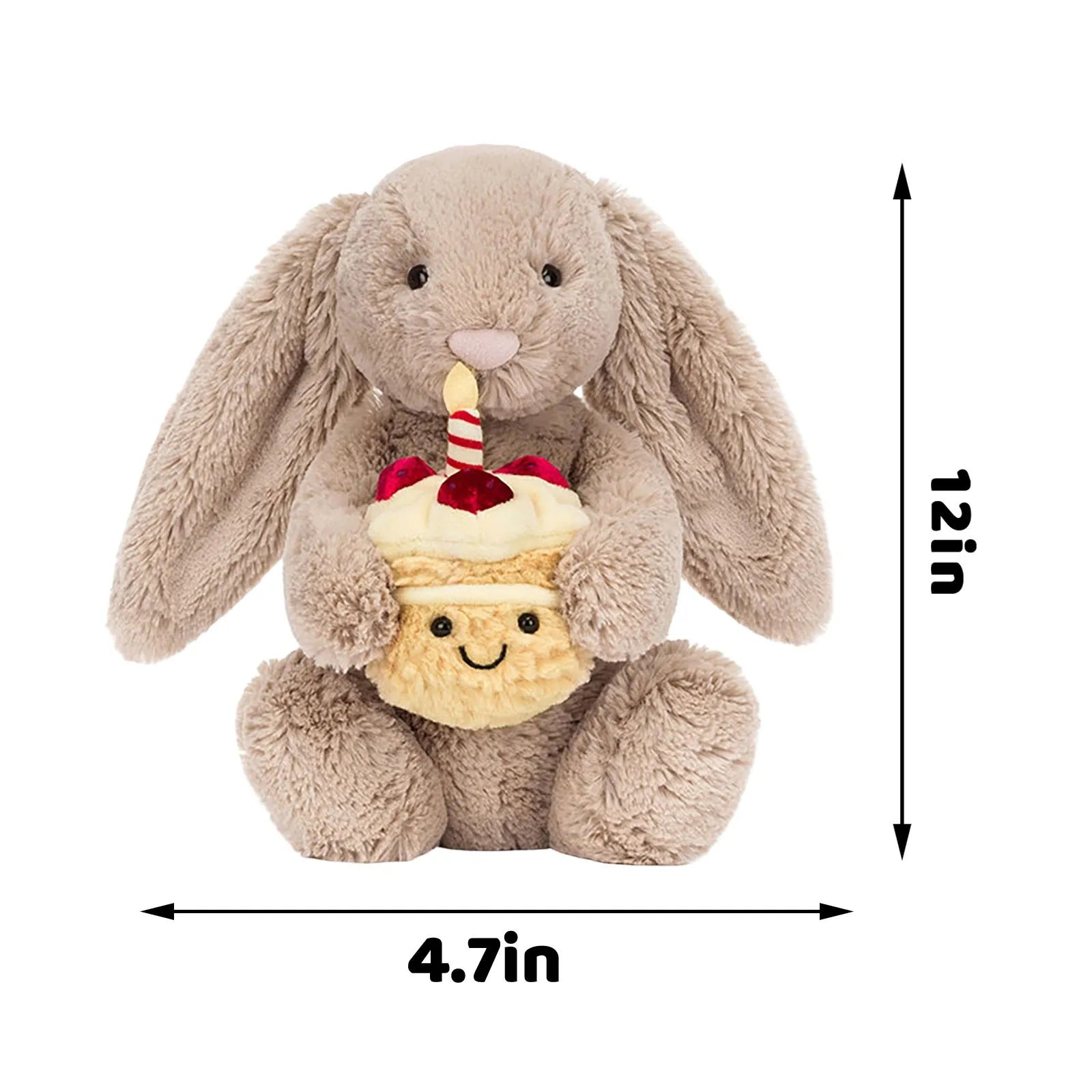 Plush Bashful Bunny Stuffed Toy Brown