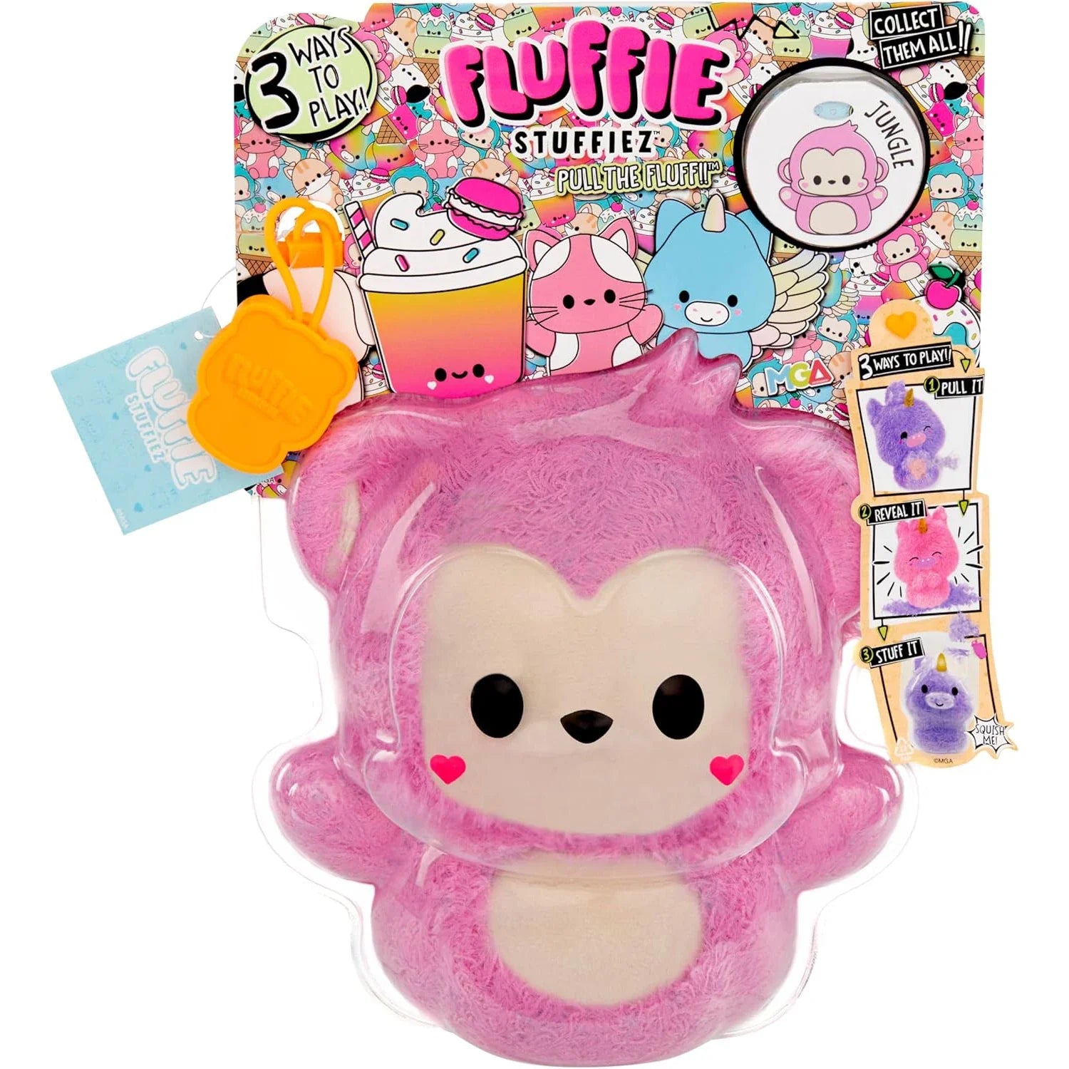 Plush Fluffie Stuffiez Collectible Stuffed Toy Red