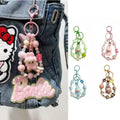 Labubu Doll Keychain Beaded Backpack Pendant