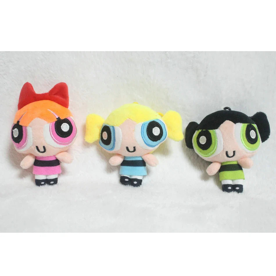 Plush Powerpuff Girls Stuffed Toy 10 -20cm 10cm 3pcs