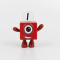 5 Pcs/Pack Cartoon Anime Number Building Blocks Figures Dolls Toys 6-16.5cm Small Square People Game Model Pvc Gifts For Kids