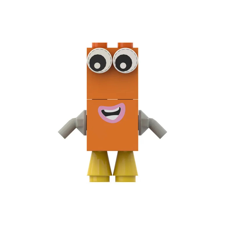 10 in 1 number block figurine Cartoon Anime Number Building Blocks Figures Dolls Toys 6 Small Square People Game Model