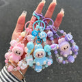 Labubu Doll Keychain Beaded Backpack Pendant