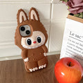 Labubu Soft Silicone Phone Cases For iPhone 16 15 Pro Max 12 13 14 Plus