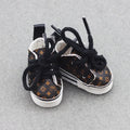 4x2cm LeatherShoes for 1/6 Cotton Doll Shoes 15cm Labubu Cotton Doll Toy Clothing Accessories Dark Brown Only Shoes CHINA