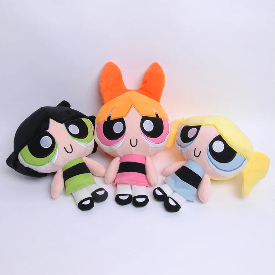 Plush Powerpuff Girls Stuffed Toy 10 -20cm 20cm 3pcs