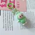 Labubu Keychain Doll Pendant Charms deep green