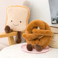 Cute Plush Croissant Toast Bread Stuffed Toy - 16-28cm