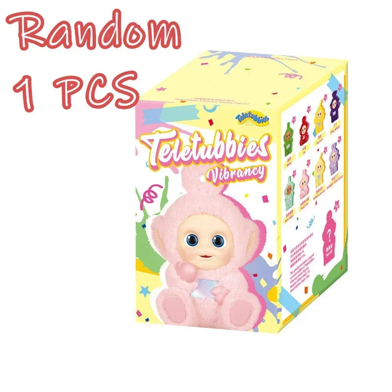 Teletubbies Vibration Series Blind Box Toy Antenna Baby Mystery Box Action Pendant Doll Mistery Box Doll Model Surprise Gift Random 1PCS
