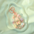 Labubu Keychain Doll Pendant Charms C pink