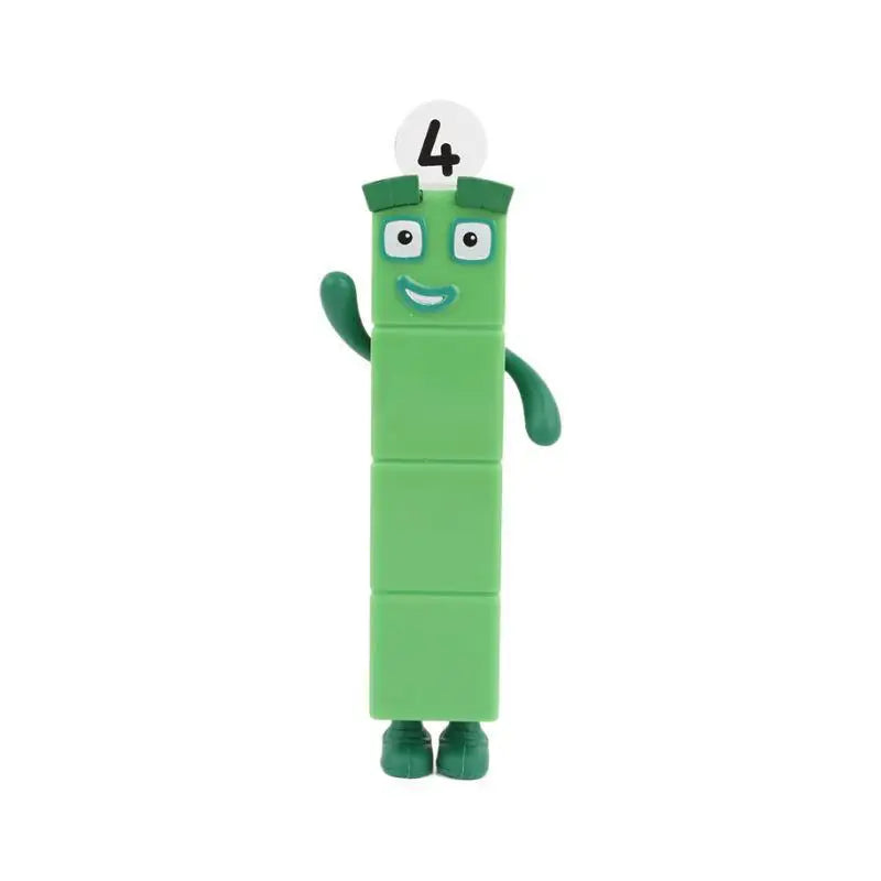 5 Pcs/Pack Cartoon Anime Number Building Blocks Figures Dolls Toys 6-16.5cm Small Square People Game Model Pvc Gifts For Kids