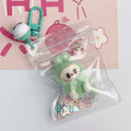 Labubu Keychain Doll Pendant Charms D green