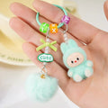 Labubu Keychain Doll Pendant Charms B green