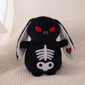 Plush Spooky Skeleton Bunny Rabbit Stuffed Toy 22-30cm Black