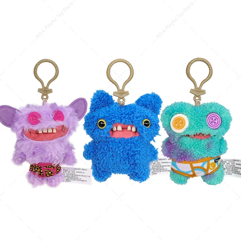 Plush Fuggler Ugly Monsters Teeth Plush Keychain Pendant Toy 3pcs 7
